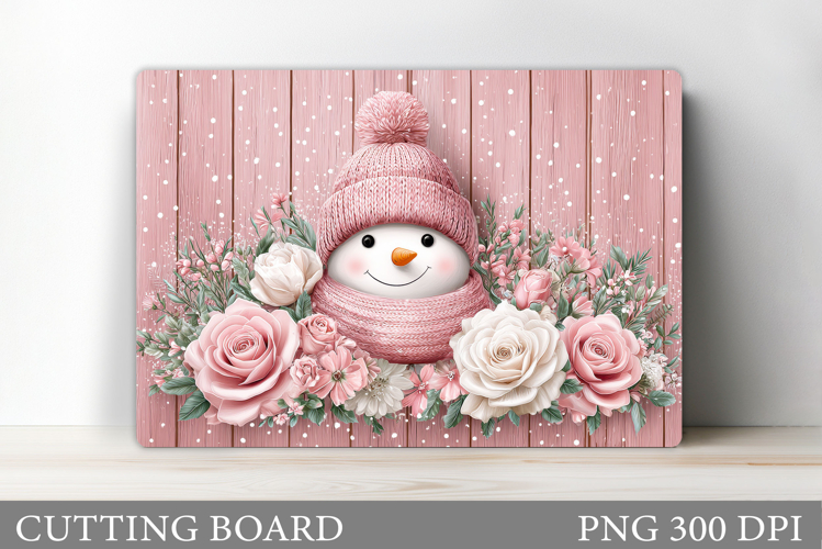 Cute Snowman Cutting Board. Christmas Cutting Board Design