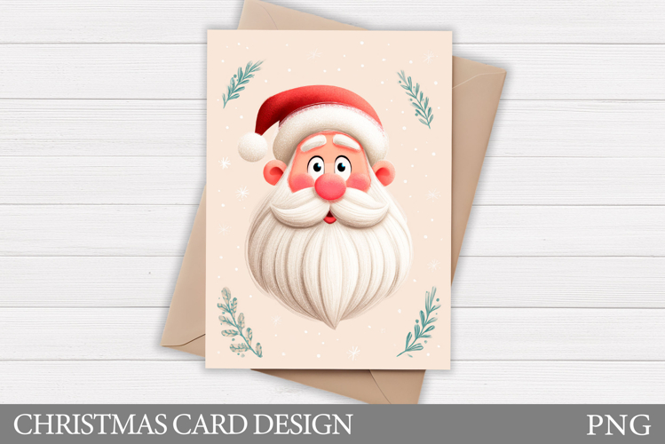 Santa Claus Card Printable. Christmas Card Design