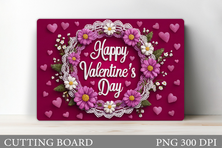 Valentines Day Cutting Board. Valentine Cutting Board Design