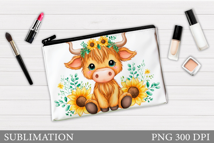 Cute Cow Cosmetics Bag. Cow Makeup Bag Sublimation