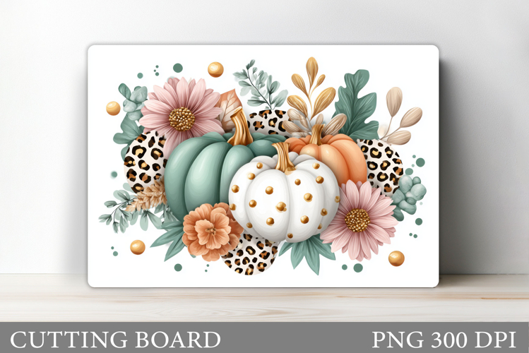 Fall Pumpkin Cutting Board. Fall Kitchen Cutting Board