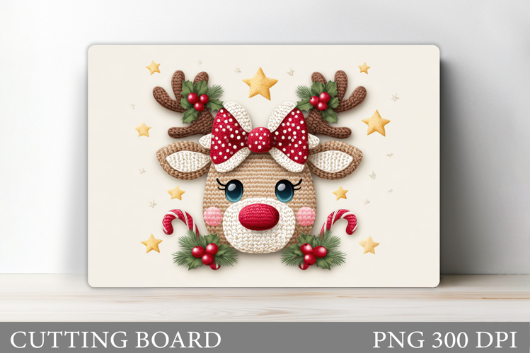 Christmas Deer Cutting Board. Christmas Cutting Board Design