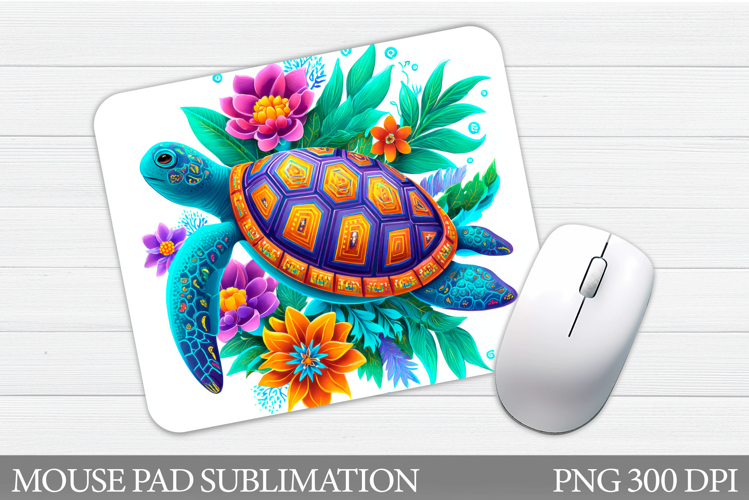Turtle Mouse Pad Design. Sea Turtle Mouse Pad Sublimation