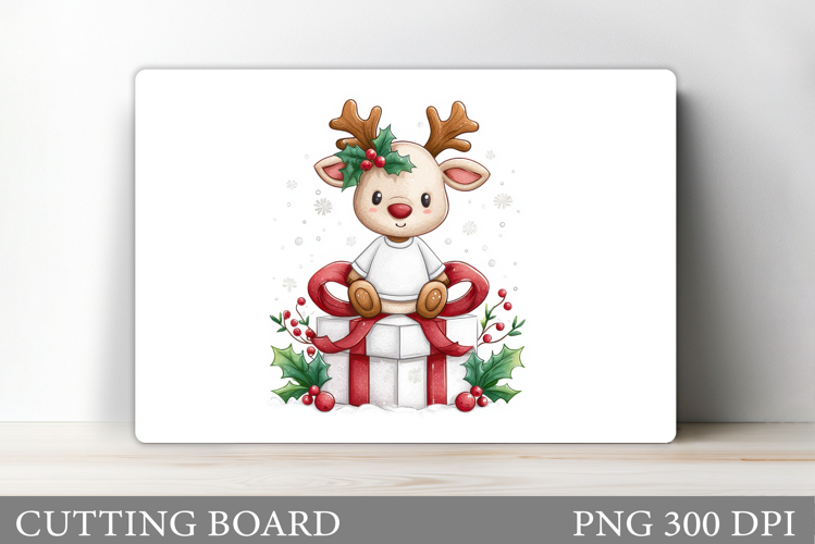 Christmas Deer Cutting Board. Christmas Cutting Board Design