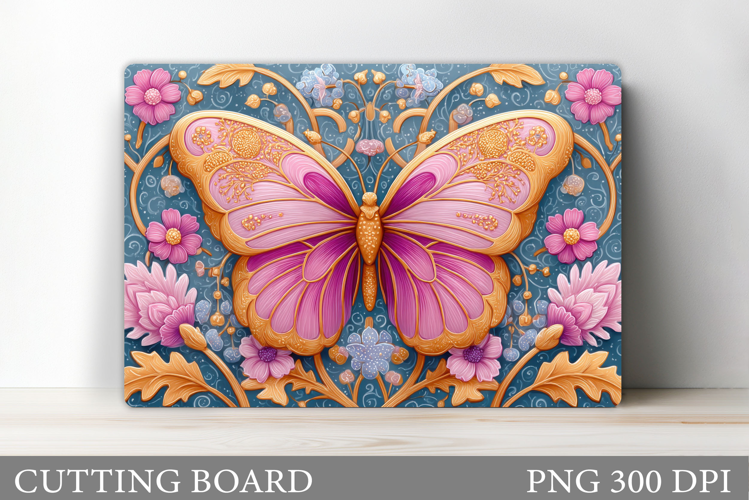 Butterfly Cutting Board. Flower Cutting Board Sublimation