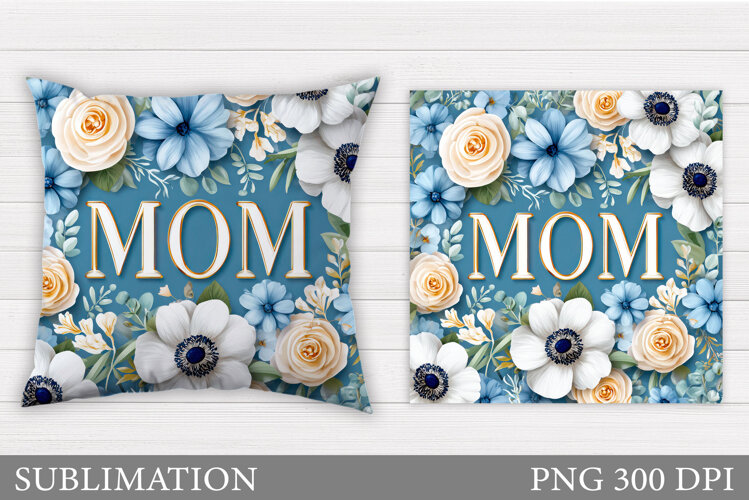 Mother's Day Pillow Design. Mother's Day Sublimation example image 1