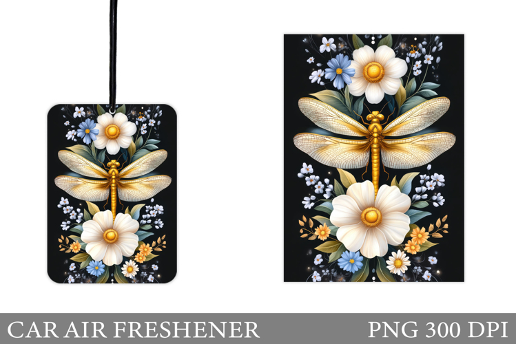 Dragonfly Car Air Freshener. Dragonfly Sublimation