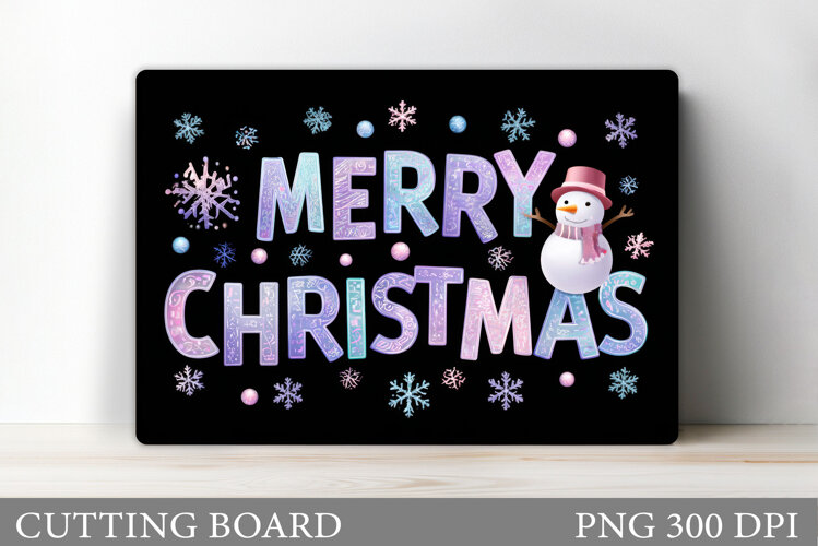 Merry Christmas Cutting Board. Christmas Cutting Board example image 1