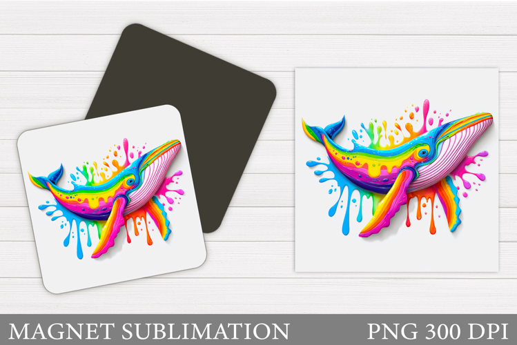 Whale Magnet Design. Whale Sublimation