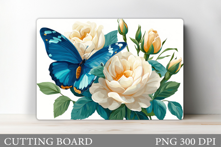 Butterfly Cutting Board Design. Butterfly Sublimation