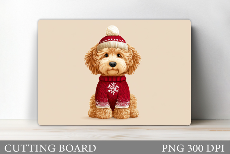 Christmas Dog Cutting Board. Christmas Cutting Board Design