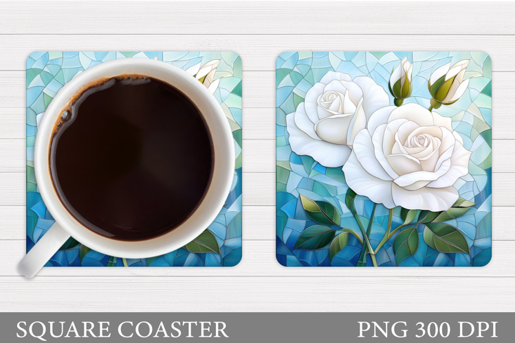 Roses Coaster Design. Roses Sublimation