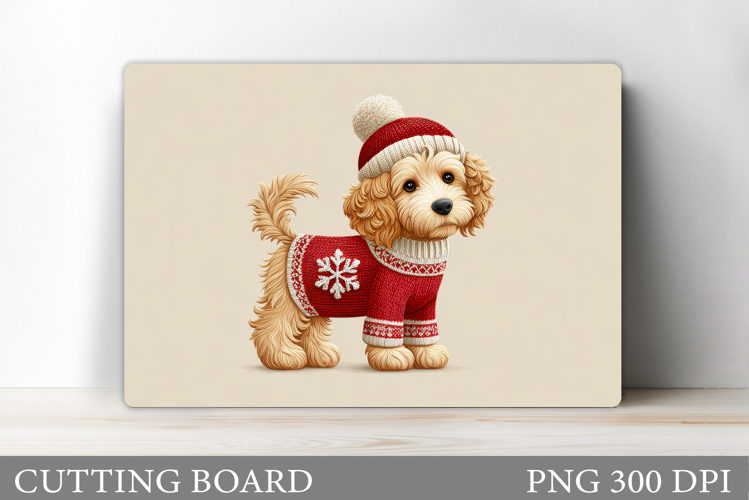 Christmas Dog Cutting Board. Christmas Cutting Board Design