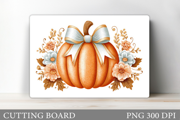 Pumpkin Cutting Board Design. Pumpkin Sublimation
