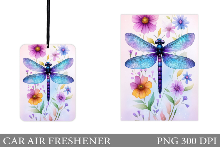 Dragonfly Car Air Freshener. Dragonfly Sublimation