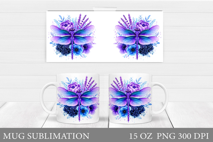 Dragonfly Mug Design. Dragonfly Sublimation