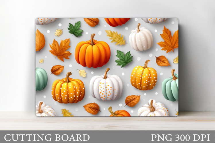 Fall Pumpkin Cutting Board. Fall Kitchen Cutting Board