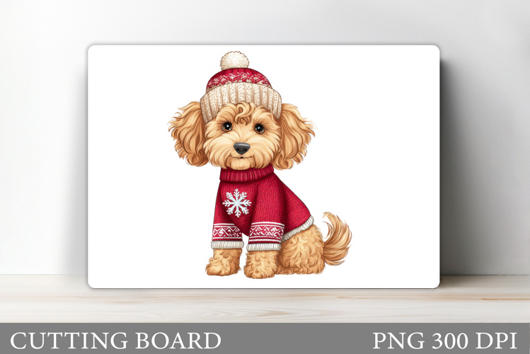 Christmas Dog Cutting Board. Christmas Cutting Board Design
