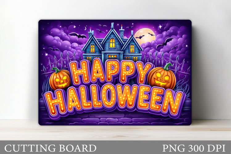 Halloween Cutting Board. Pumpkin Cutting Board Sublimation