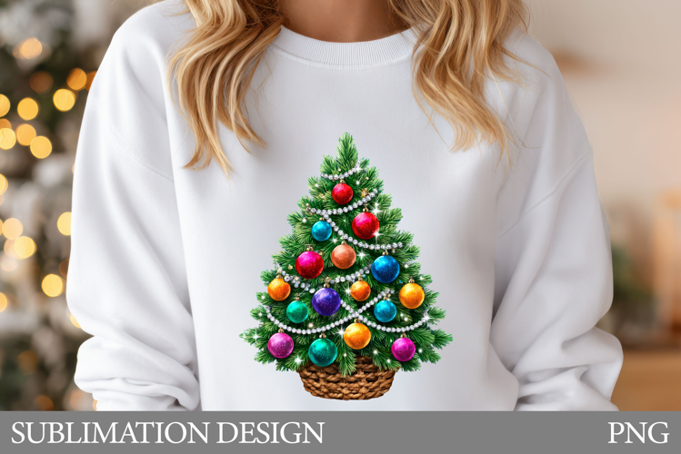 Christmas Tree Sublimation. Christmas Tree T-Shirt Design