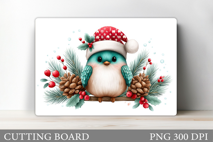 Christmas Bird Cutting Board. Christmas Cutting Board Design