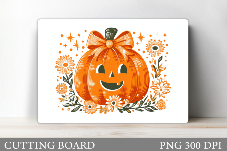 Halloween Pumpkin Cutting Board. Halloween Cutting Board