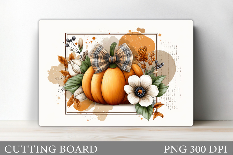 Pumpkin Cutting Board Design. Pumpkin Sublimation