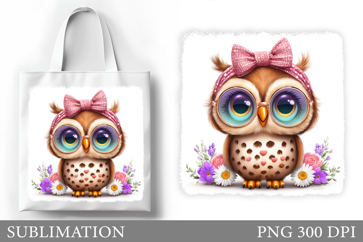 Owl Tote Bag Sublimation. Owl Sublimation