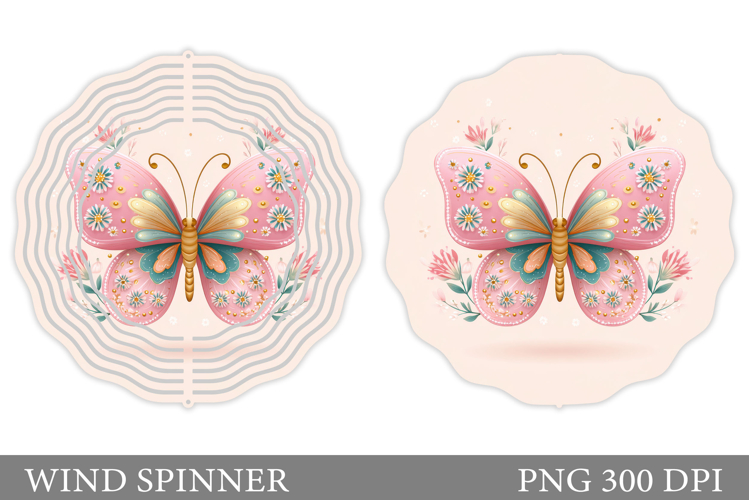 Butterfly Wind Spinner. Butterfly Sublimation