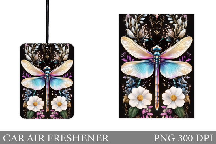 Dragonfly Car Air Freshener. Dragonfly Sublimation