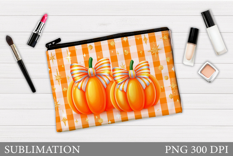 Pumpkins Cosmetics Bag. Pumpkin Makeup Bag Sublimation