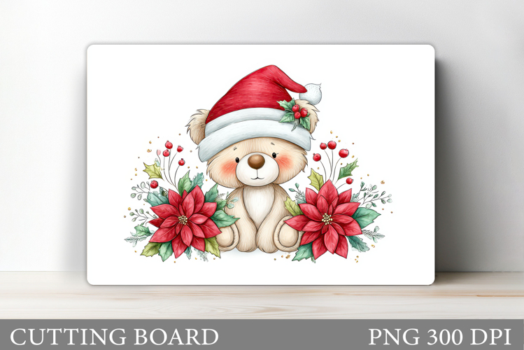 Christmas Bear Cutting Board. Christmas Cutting Board