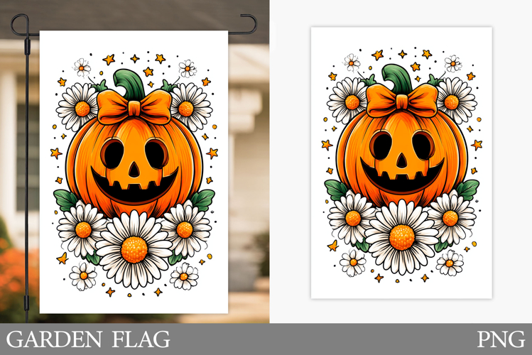 Halloween Pumpkin Garden Flag. Garden Flag Sublimation