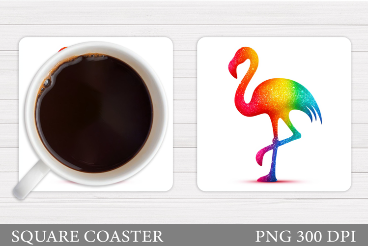 Flamingo Coaster Design. Flamingo Sublimation