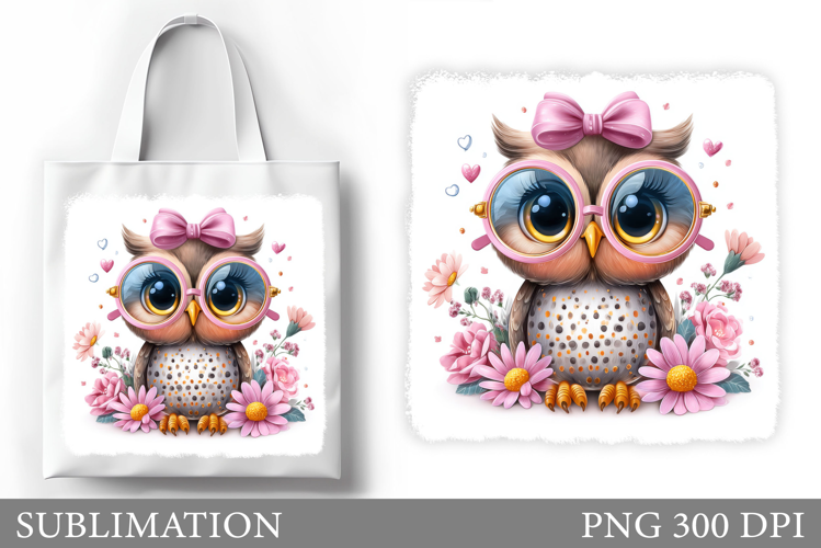 Owl Tote Bag Sublimation. Owl Sublimation