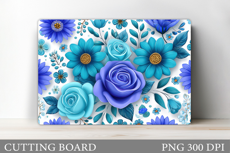 Floral Cutting Board Design. Flowers Cutting Board