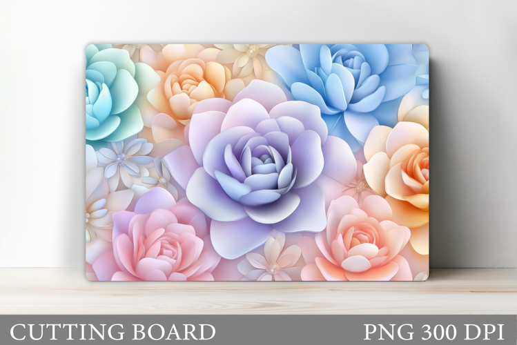 Roses Cutting Board. Flowers Cutting Board Sublimation