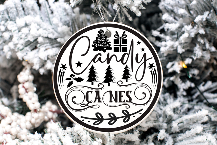 Christmas Round sign Svg Design Round Sign SVG quotes