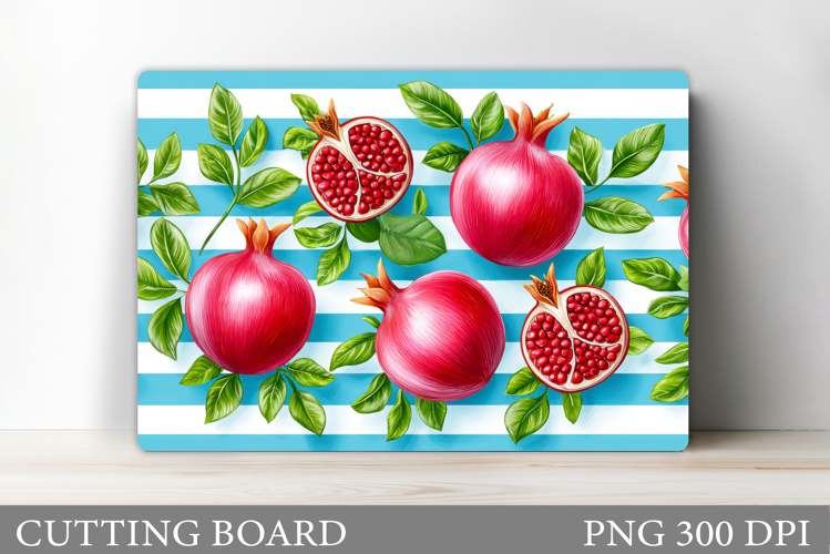 Pomegranate Cutting Board. Summer Cutting Board Sublimation