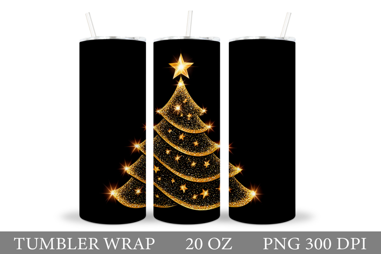 Christmas Tree Tumbler Sublimation. Christmas Tumbler Design