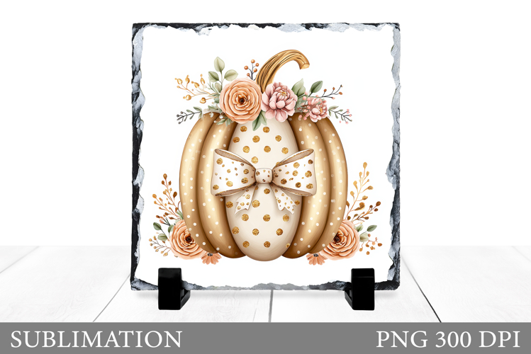 Fall Pumpkin Slate Sublimation. Fall Pumpkin Sublimation