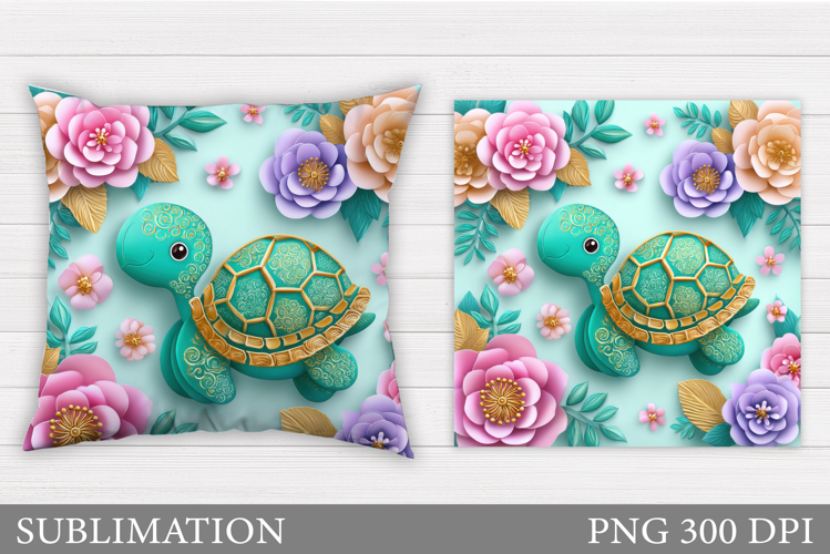 Cute Turtle Clipart Image 7