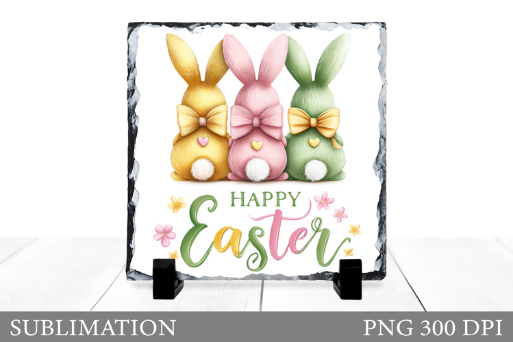 Easter Bunny Sublimation. Easter Bunny Slate Design