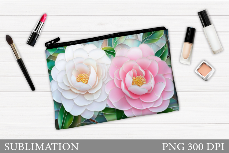 Flowers Makeup Bag Design. Flowers Makeup Pouch Sublimation
