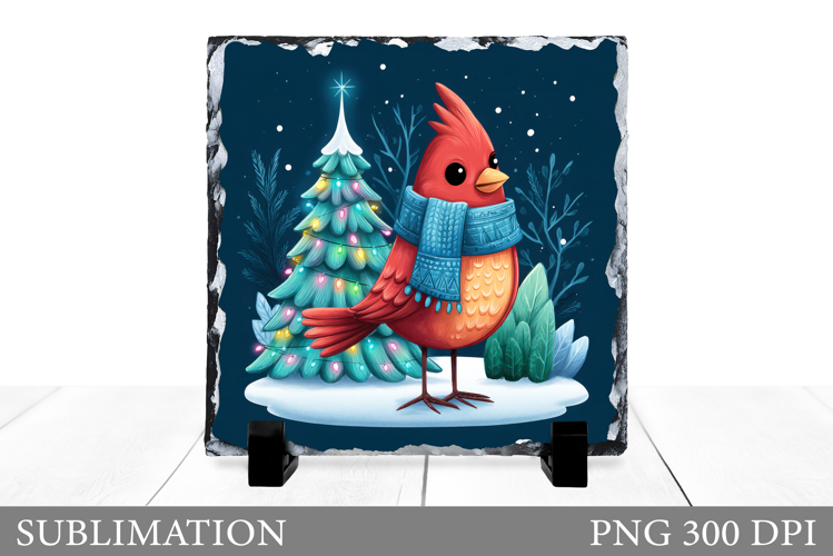 Christmas Bird Sublimation. Christmas Bird Slate Design