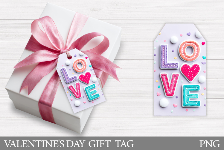 Love Gift Tag Printable. Valentines Gift Tag Design