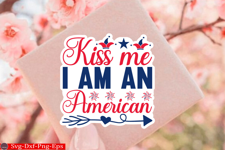 4th of July Sticker Svg Design, Patriotics Quotes Svg, 4t