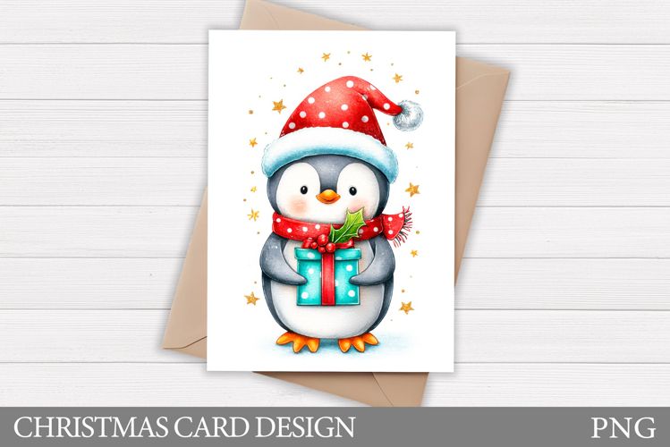 Christmas Penguin Clipart Image 2