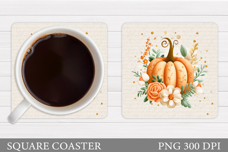 Pumpkin Coaster Design. Pumpkin Sublimation