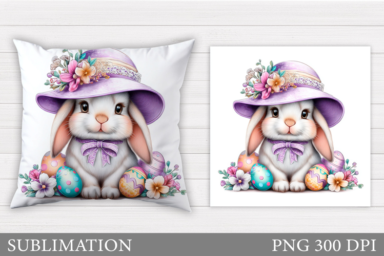 Easter Bunny Sublimation. Easter Bunny Pillow Design